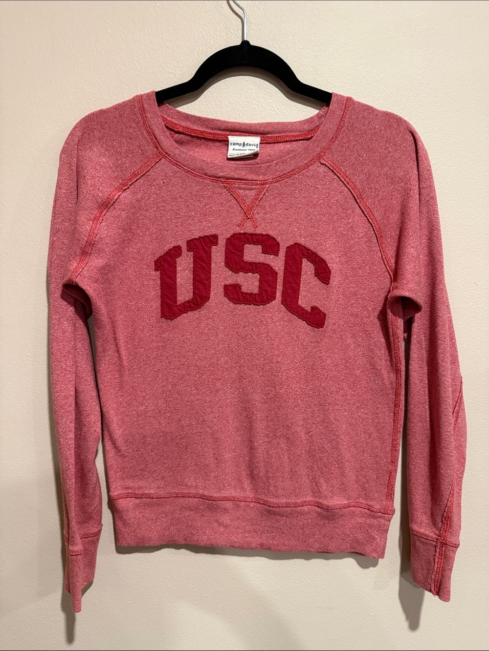 🩵Women's Red USC University of Southern California Crewneck Sweatshirt Trojans